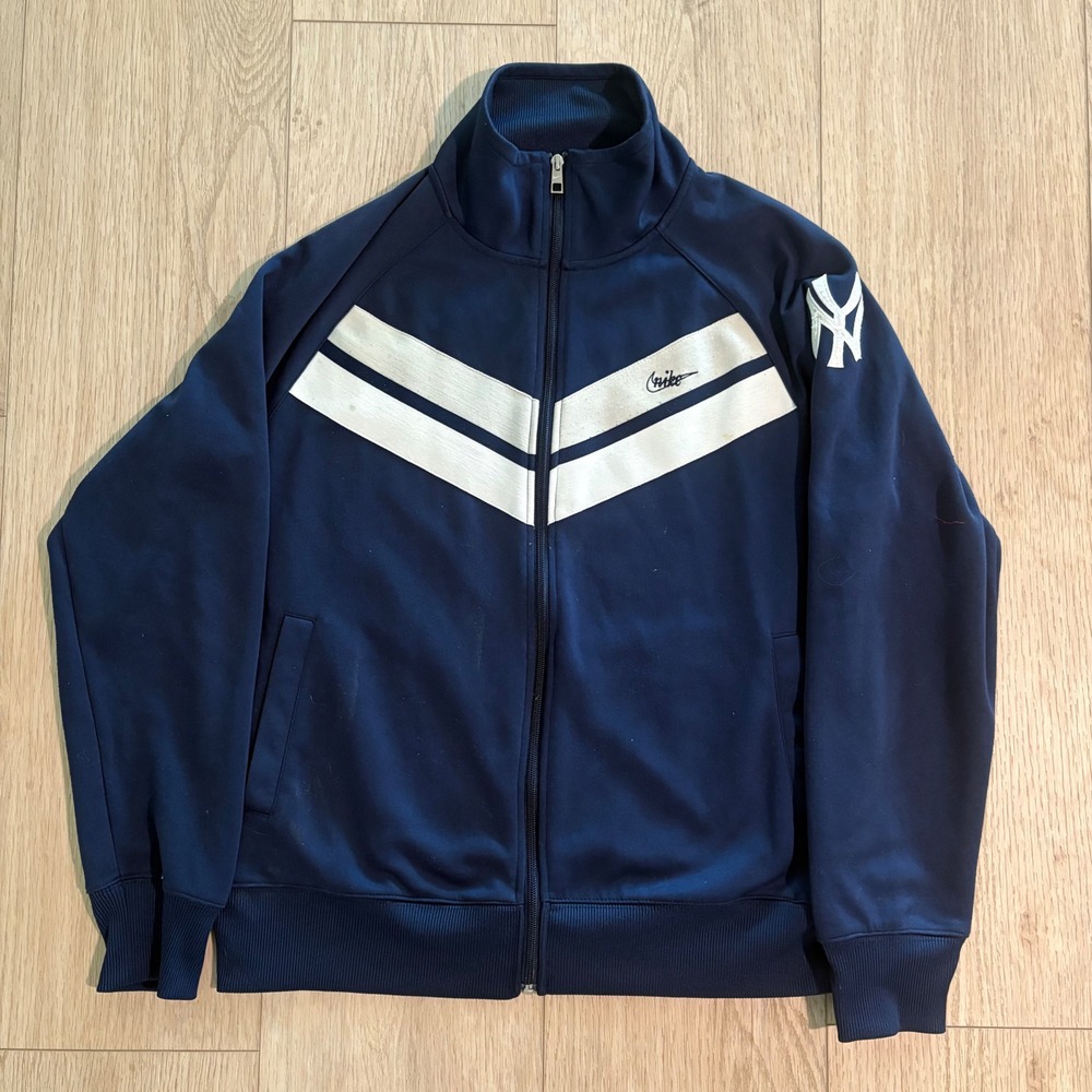 Vintage  New York Yankees Full Zip Track Jacket Embroidered Adult Large